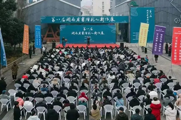 第八届湖南省书坛新人新作展在益阳开幕